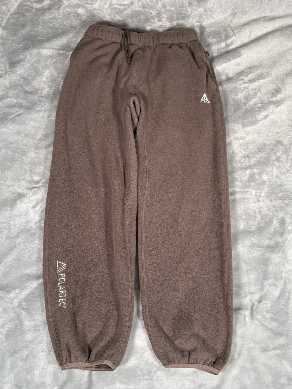 Nike ACG Polartec Wolf Tree Pants Mens M 29” Fleece Outdoors Brown CV0658 004